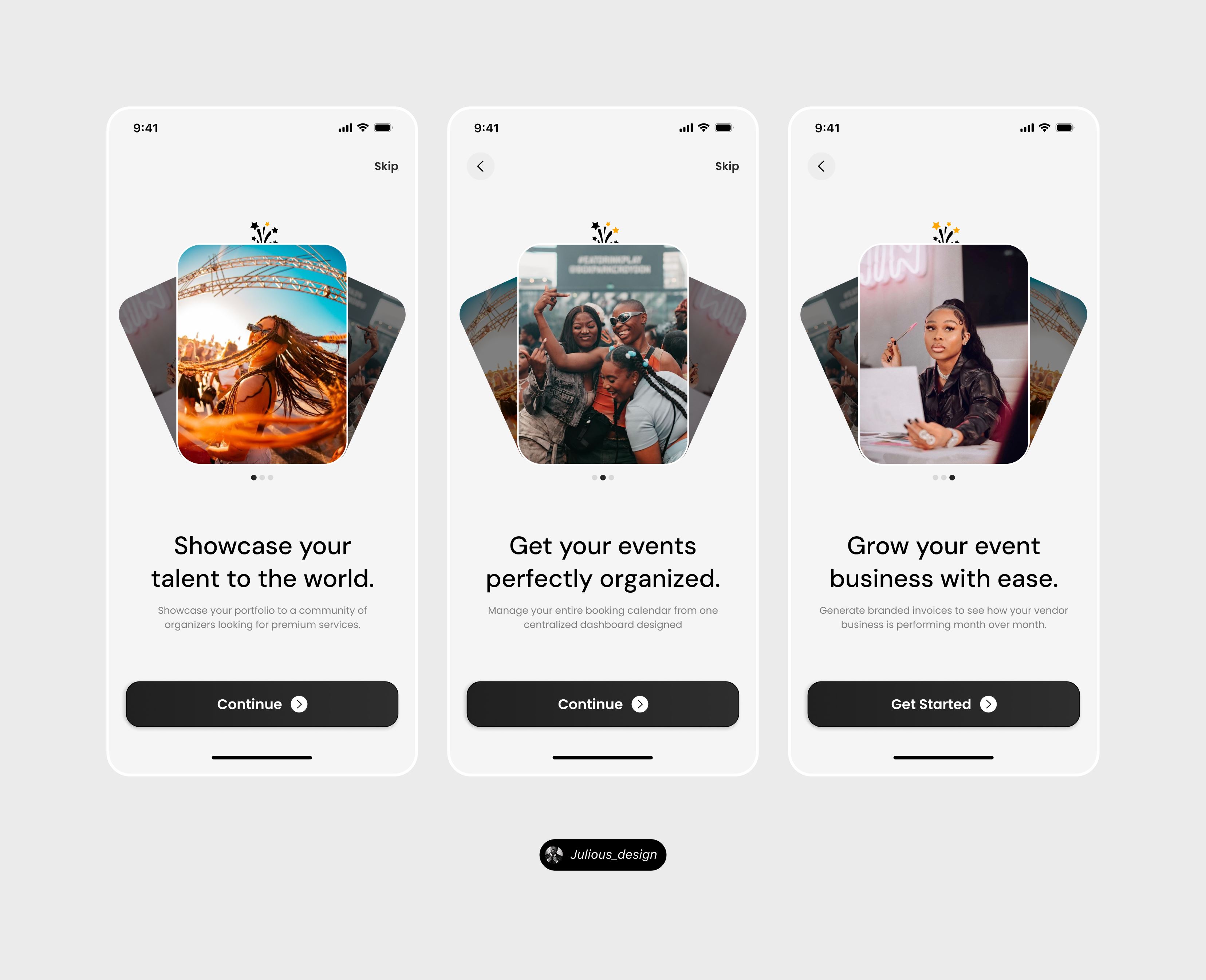 E-Commerce Mobile Grid flow
